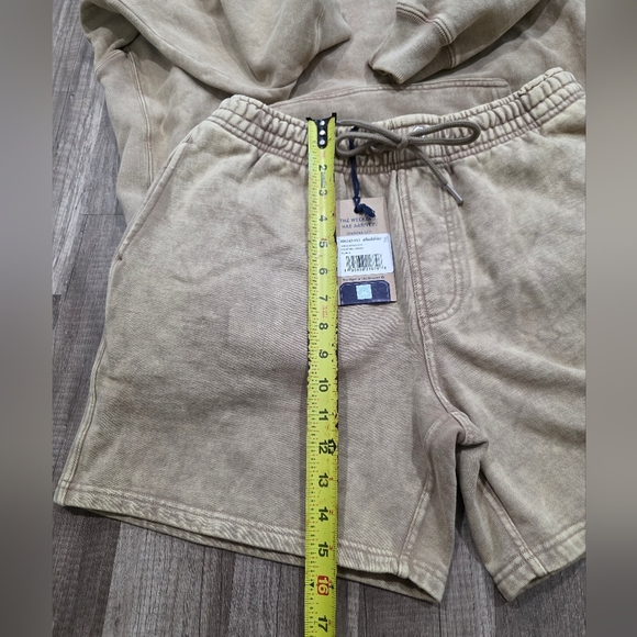 NWT CHUBBIES Mens 2 Short Set FROSHMAN Weekend Has Arrived Tan Hoodie Y2K GRUNGE - Picture 3 of 15